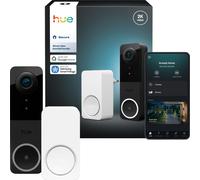 SIGNIFY Philips Hue Secure Set : Caméra de sonnette de porte filaire & carillon intelligent