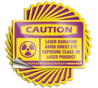 Signs Caution Laser Radiation Avoid Direct Eye Exposure for Steering Wheel & Funny Teacher - Art mural à décoller et coller - Panneaux amusants pour décoration d'intérieur (12 x 18 cm)