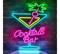 SIGNSHIP Cocktail coloré néon signe pour décoration murale bar à bière hommes cave Club chambre à coucher LED dimmable néon signe Hôtel Bar partie…