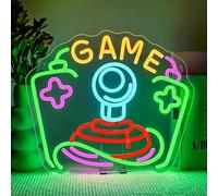 SIGNSHIP Game Neon Led,Game Joystick Lettre Lumineuse Dimmable Pour La Décor,Neon Mural Pour Console De Jeux,Néon Led Pour La Décoration De La Salle,Zone De Jeux,Repaire Masculin,Cadeau Pour Garçon