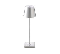 Sigor Licht Nuindie Lampe de Table Akku Tischleuchte, argent