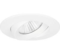 SIGOR Luminaire encastré Argent IP54 BM68/83mm IP54 Module LED 9W 3000K 36° Ra95 dimmable 360° orientable