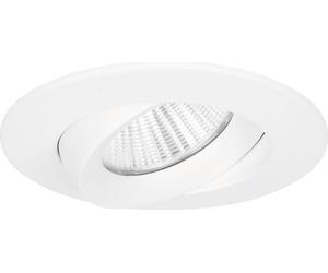 SIGOR Luminaire encastré Argent IP54 BM68/83mm IP54 Module LED 9W 3000K 36° Ra95 dimmable 360° orientable