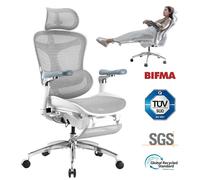 SIHOO Doro C300 Pro Fauteuil de Bureau Ergonomique JT - Accoudoirs 5D-Jusqu'à 150kg - Blanc