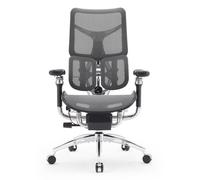 SIHOO Doro S300 Chaise de Bureau, Soutien Corporel Global Harmonisé, Noir | Accoudoirs 6D, Double Support Lombaire Dynamique, Assise Suspendue, Tension Inclinaison Réglable, Maille et Velours Italiens