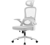SIHOO M102C Chaise Bureau Ergonomique Maille, Accoudoirs 3D, Gris | Dossier Haut, Soutien Lombaire Réglable Vertical, Chaise Bureau Ordinateur Rotative, Conçue pour un Confort Toute la Journée