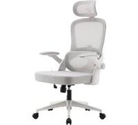 Chaise de bureau ergonomique SIHOO M102C - Support lombaire, accoudoirs réglables, assise spacieuse - Jusqu'à 136 kg - Blanc