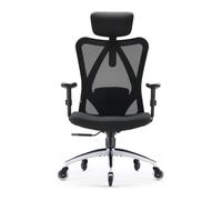 SIHOO M18 Chaise ergonomique - Triple soutien lombaire avec roulettes de skateboard noires