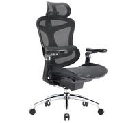 SIHOOC300Pro Chaise de Bureau Ergonomique Avec Accoudoirs,Support Lombaire Dynamique,Profondeur D'assise et Dossier Réglables Noir