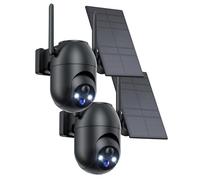 SIIOOE Camera Surveillance WiFi Exterieure Solaire: 2K Camera Exterieur sans Fil Batteries - 360° PTZ Caméra IP Vision Nocturne Couleur - Pas de Support 5G