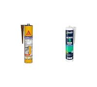 SIKA 11 FC Purform Marron, Mastic, joint et collage multi-usages, mastic-colle multi-supports & BOSTIK - 310.11418 - Mastic Acryl S Maconnerie/Peinture - 310 ml - Blanc