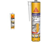 SIKA 143 Rapide, Colle-mastic à prise rapide avec maintien immédiat très élevé intérieur et extérieur, 290 ml, Blanc & lex 11 FC Purform Blanc, Mastic, joint et collage multi-usages, 300ml