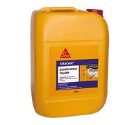 SIKA - Accélérateur de prise - SikaCem Accélérateur Façade - 20L | Pour enduits, mortiers de montage et bétons - Améliore les résistances à court terme - Prise 2 fois plus rapide