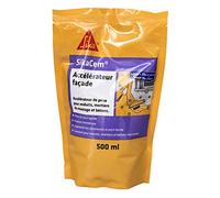 SIKA - Accélérateur de prise - SikaCem Accélérateur Façade - 500ml | Pour enduits, mortiers de montage et bétons - Améliore les résistances à court terme - Prise 2 fois plus rapide