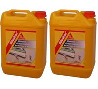 SIKA - Additif d'adhérence et d'imperméabilité pour mortiers et bétons - Sikadher Blanc - Limite les risques de fissuration et augmente les résistances mécaniques - Améliore la dureté de surface - 5L