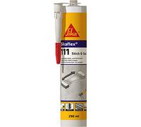 SIKA - Adhésif et mastic flexible - Sikaflex-111 Stick & Seal - Blanc - Mastic multi-usage - Support multiple - Intérieur et extérieur - Surfaces humides - 290 ml