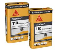 SIKA - Autonivelant pour sol intérieur et extérieur - Sikafloor 110 Extérieur Level Gris Clair - Mortier de nivellement, nivellement et chape inégale ou dalle béton, épaisseur 5 à 20 m - 25 kg