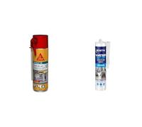 SIKA Boom 128 Tout en un, Mousse polyuréthane expansive Spécial Moyen Format : Expansion 20L & Bostik Membrane d'Étanchéité Waterstop - Jointe, Colle, Rebouche - Réparation de Fuites