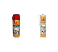 SIKA Boom 128 Tout en un, Mousse polyuréthane expansive Spécial Petit Format & SikaSeal-188 Finition intérieur, Blanc, Mastic acrylique pour joints de finitions, plinthes, calfeutrement