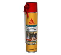 SIKA Boom 138 Portes & Fenêtres, Mousse expansive Spécial Menuiseries et Sous-Toiture : Expansion Compensée 18L, réutilisable, usage tête en bas, isolation et calfeutrage, multi-supports 500ml, Blanc
