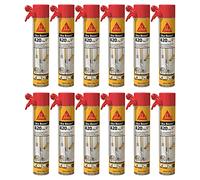 Sika Boom 420 Fire PU Lot de 12 mousses de protection incendie pour intérieur mur et joints de sol jusqu'à 180 min résistant au feu 750 ml