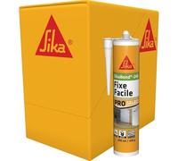 SIKA - Colle acrylique d’agencement, SikaBond-240 Fixe Facile, 12x290ml | Intérieur et extérieur abrité - Multi-support - Maintien immédiat