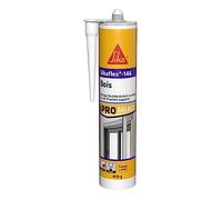 SIKA - Colle de fixation spéciale bois - Sikaflex-146 Bois - Blanc - 290ml | Tous supports bois et maçonnerie - Collage et calfeutrement en intérieur et extérieur - Simple application avec pistolet