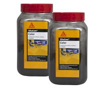 SIKA - Colorant en poudre pour ciment/chaux/plâtre - SikaCem Color Noir - Couleur uniforme - Résistant aux UV - Ne modifie pas le temps de prise des mortiers - Dosage facile - 700g (Lot de 2)