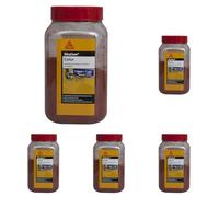 SIKA - Colorant en poudre pour ciment/chaux/plâtre - SikaCem Color Rouge - Couleur uniforme - Résistant aux UV - Ne modifie pas le temps de prise des mortiers - Dosage facile - 800g (Lot de 5)