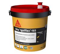 SIKA - Complément d'imperméabilisation des fondations - Sika Igolflex-183, Noir - Revêtement sans bitume liquide - Protection des murs de fondation - Prêt à l'emploi - Pulvérisable - 20L