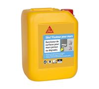 SIKA - Durcisseur de surfaces, antipoussière, sur murs poreux - Sixa Fixateur pour murs, Blanc - Intérieur/Extérieur - Favorise l'adhérence des peintures et des papiers peints - 5L