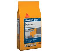 SIKA - Enduit de lissage et finition en poudre - SikaWall-200 F - 4kg | Enduit pour murs et plafonds intérieurs - Rendu extra-fin - Finition blanche - Couvre env 4 m²