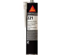SIKA FLEX 221 GR - Produit d'étanchéité Sikaflex-221, gris acier, cartouche, 300 ml