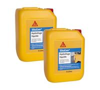 SIKA - Hydrofuge liquide - SikaCem Blanc - Hydrofuge de masse pour bétons/mortiers/enduits - Améliore la résistance aux eaux séléniteuses - Sans chlore - Dosage facile - Prêt à l'emploi - 5L