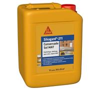 SIKA - Protection Hydrofuge, oléofuge pour sols et durcisseur de surface - Sikagard 211 Conservado Sol Mat - Multisupport - Extérieur - Effet perlant - Prêt à l'emploi -Pour 20 à 25m2-5L