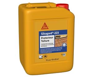 SIKA - Hydrofuge toiture incolore prêt à l'emploi - Sikagard 223-5L | Imperméabilise les toitures poreuses - Prolonge la durée de vie des tuiles - Ne modifie pas l'aspect - 12 à 25m²