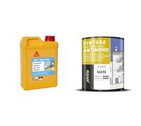 SIKA Imper Mur, Resine pour traitement des murs humides, anti-salpêtre & PEINTURE ANTI-MOISISSURES, prévient les moisissures, résiste à l'apparition de moisissures sur les murs