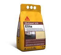 SIKA - Joint minéral cérame flexible - SikaCeram-670 Elite - Noir - Haute résistance colorée pour remplissage de joints de 2 à 12 mm dans les murs et les sols - 5 kg