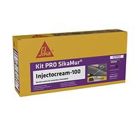 SIKA - Kit Traitement contre les Remontées Capillaires/Remontées d'Humidité dans les Murs - SikaMur InjectoCream 100, Blanc - Intérieur et Extérieur - Anti-moisissures - 20m linéaire