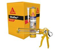 SIKA - Lot 1x carton de 12 cartouches de 300ml Mastic-colle multi-usages - Sikaflex PRO 11 FC Purform Blanc - Mastic polyuréthane PU tout en 1 - Intérieur et extérieur + Pistolet d'application MK2 Evo