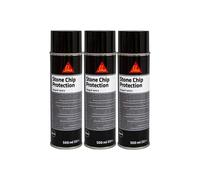 SIKA Lot de 3 revêtements Anti-gravillons Sikagard 6470 S - Noir - 500ml