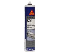Sika Mastic marine Sikaflex 591 – Blanc – Sans solvant – Intérieur/Extérieur – 300 ml
