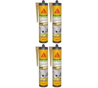 SIKA - Mastic acrylique - SikaSeal-188 Finition Intérieure bois clair - Joint statique de finition et calfeutrement - Usage intérieur - 300 ml (Lot de 4)