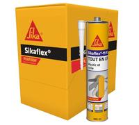 SIKA - Mastic colle multi-usage - Sikaflex 11 FC - Blanc - Carton 12x300ml | Joint et colle - Tout en un - Multisupports - Int/Ext - Idéal travaux de bricolage - Durcit rapidement - Purform