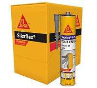 SIKA - Mastic colle multi-usage - Sikaflex 11 FC - Gris - Carton 12x300ml | Joint et colle - Tout en un - Multisupports - Int/Ext - Idéal travaux de bricolage - Durcit rapidement - Purform