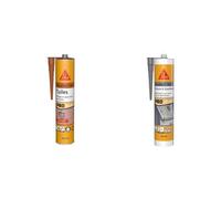 Sika - Mastic-colle spécial tuile - Sikaflex-145 Tuiles Purform, Terre Cuite - Mastic-colle souple & SikaSeal-189 Toiture & Gouttière, Gris, Mastic Butyle 2en 1 pour joints et réparations