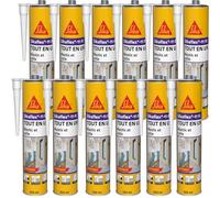 SIKA - Mastic joint et colle multi-usages - Sikaflex 11 FC Purform Blanc - Tout en un - Multisupports - Intérieur et extérieur - Idéal travaux de bricolage - Durcit rapidement - 300 ml (Lot de 12)