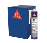 SIKA - Mastic multi-usages marine - Sikaflex 591 - Blanc - Carton 12x300ml | Joint flexible bateau, pont, coque - Intérieur/Extérieur - Résiste aux intempéries - Sans Solvant