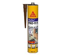 SIKA - Mastic PU tout en 1 - Sikaflex PRO 11 FC - Marron - 300ml | Collage puissant - Mastic multi-matériaux - Etanche - Intérieur et Extérieur - Construction et Bricolage