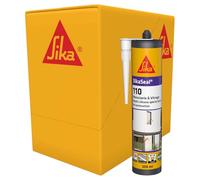 SIKA - Mastic - SikaSeal-110 Menuiserie & Vitrage - Transparent - 12x300ml | Silicone de construction - Joints de menuiserie et vitrage - Extérieur/intérieur